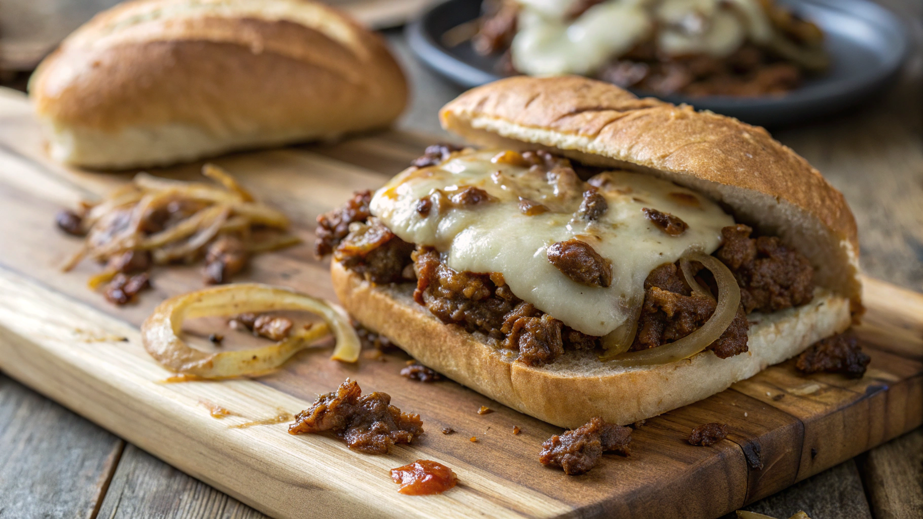 Cheesesteak Sloppy Joes