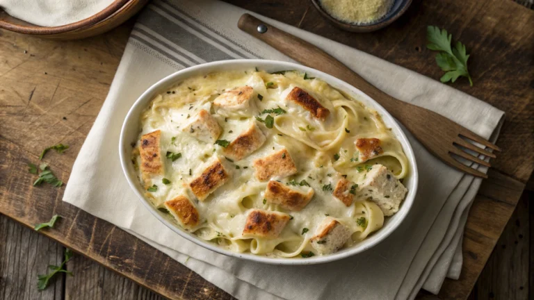 Chicken Alfredo Bake