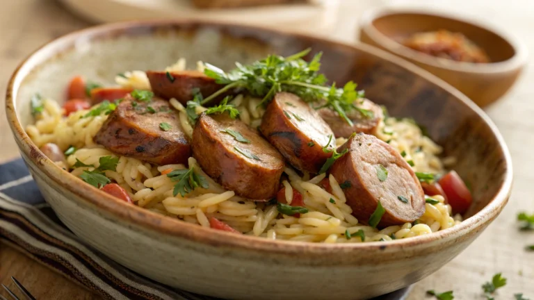 Chicken Sausage Orzo