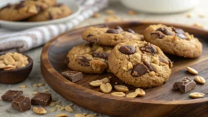Choco Oat Peanut Cookies