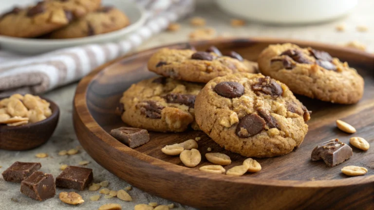 Choco Oat Peanut Cookies