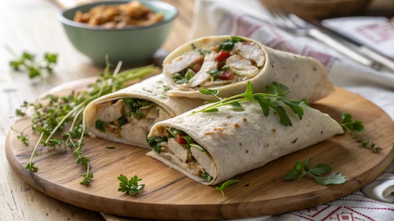 Garlic Chicken Wraps