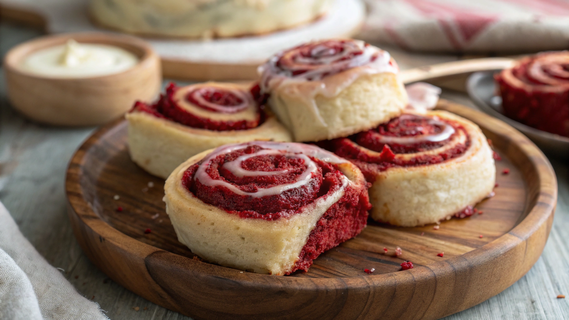 Red Velvet Cinnamon Rolls
