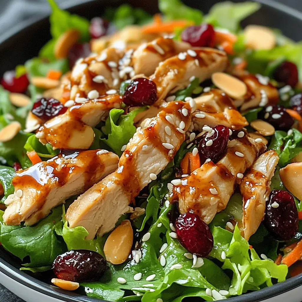 Asian-Inspired Chicken Salad with Cranberries