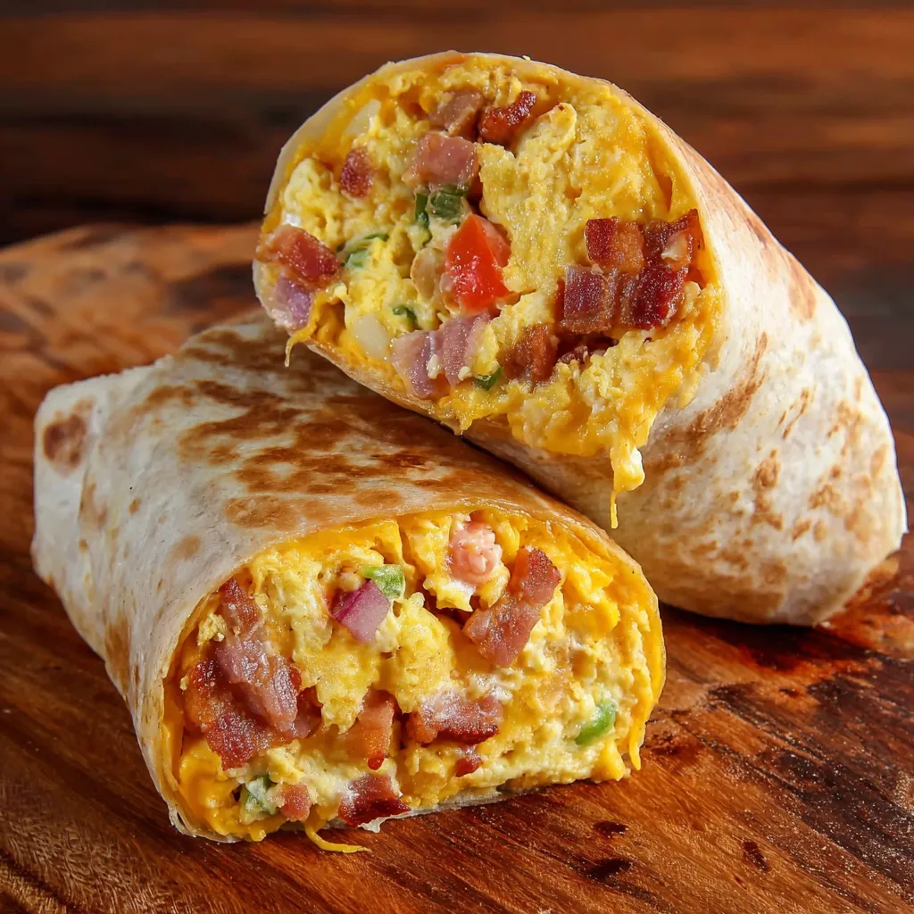 Bacon and Egg Breakfast Burritos