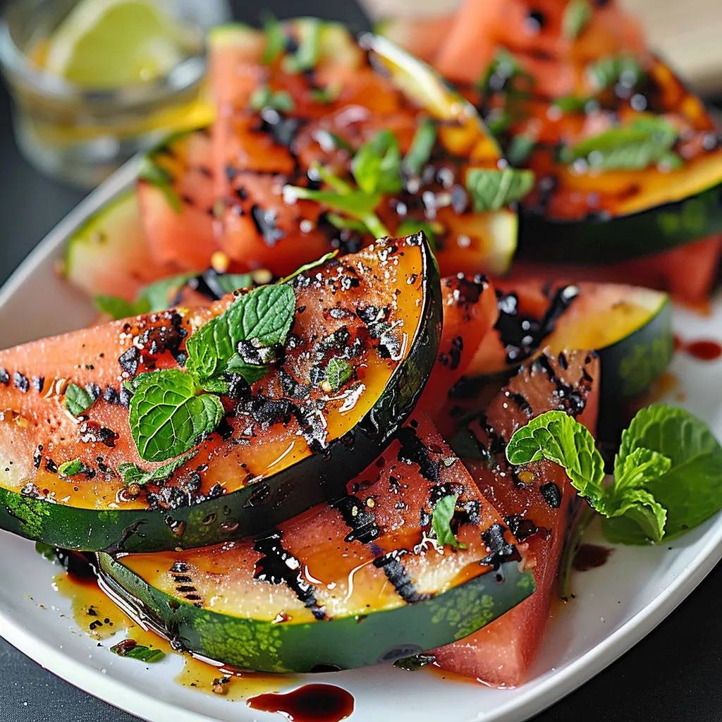 Balsamic Glazed Grilled Watermelon Recipe