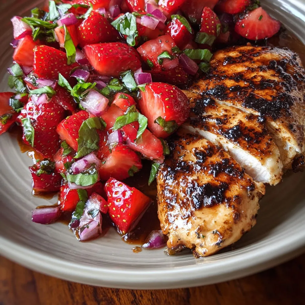 Balsamic Strawberry Basil Chicken Recipe
