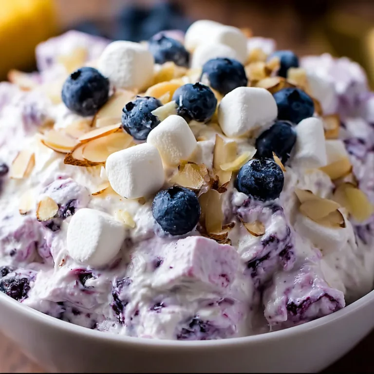 Blueberry Almond Fluff Salad: Easy and Delicious Recipe
