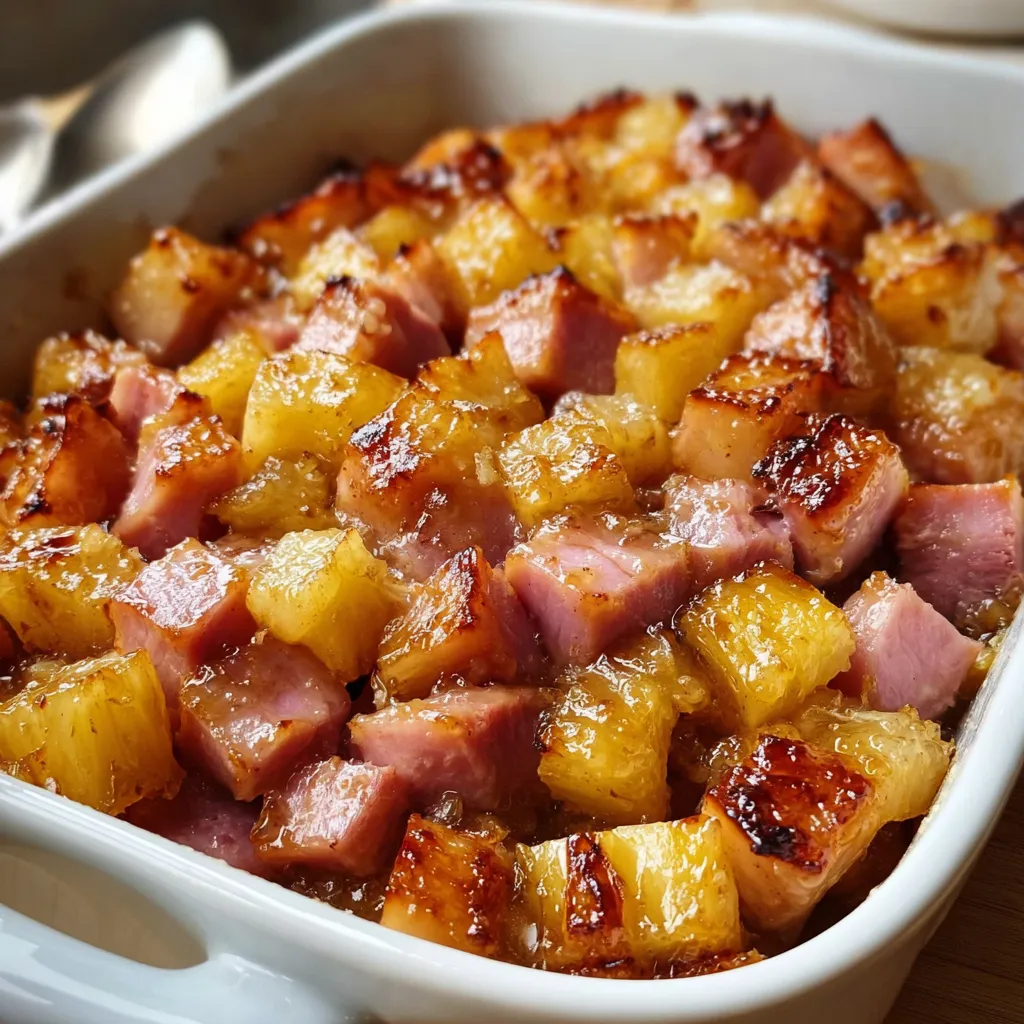 Brown Sugar Pineapple Glazed Ham Recipe