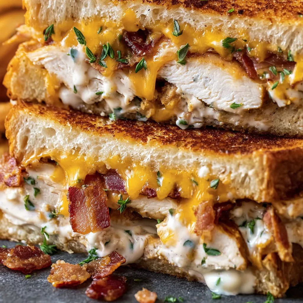 Cheddar Bacon Ranch Chicken Melt Recipe