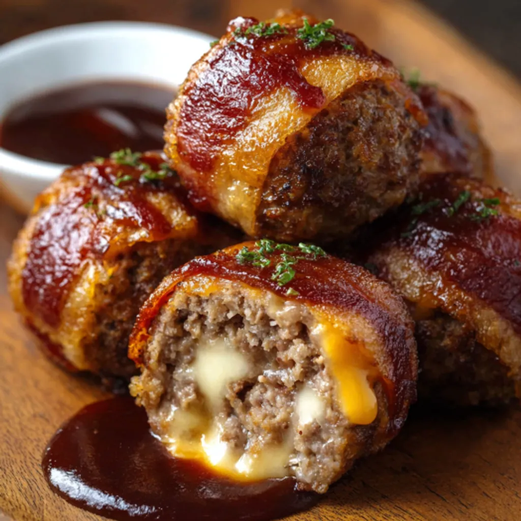 Cheesy BBQ Bacon Bombs Recipe