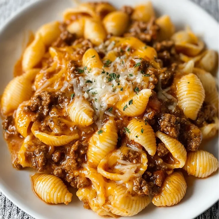 Cheesy Beef and Shells One-Pot Recipe