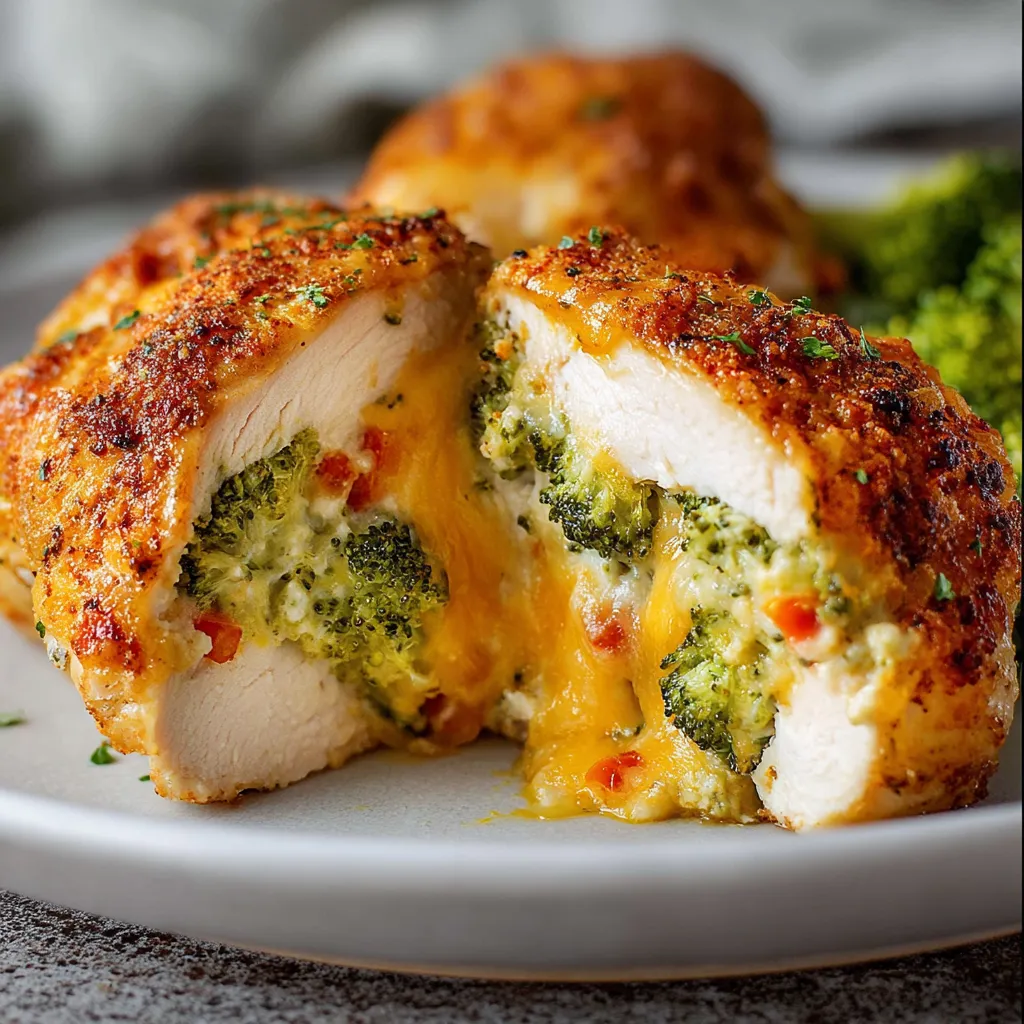 Cheesy Broccoli Stuffed Chicken: Easy Recipe