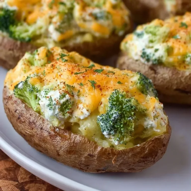 Cheesy Broccoli Twice-Baked Potatoes