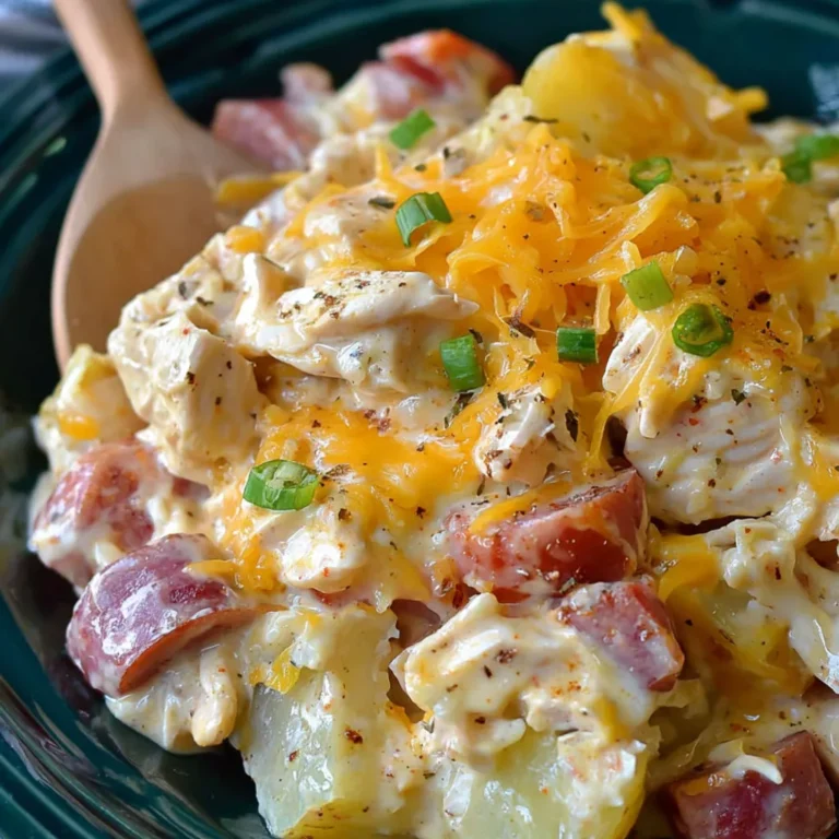Cheesy Chicken Sausage Crockpot Recipe