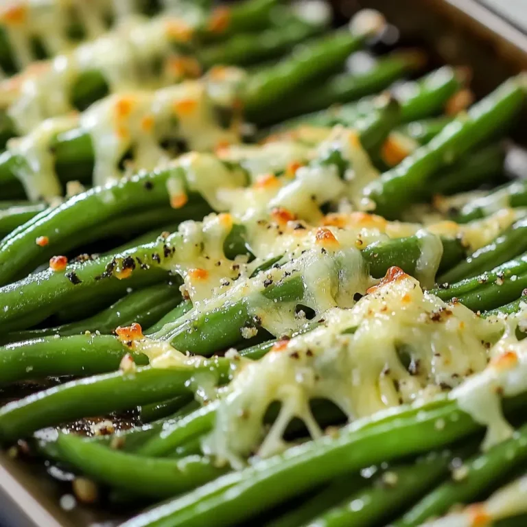 Cheesy Garlic Green Beans Recipe: Delicious Side Dish