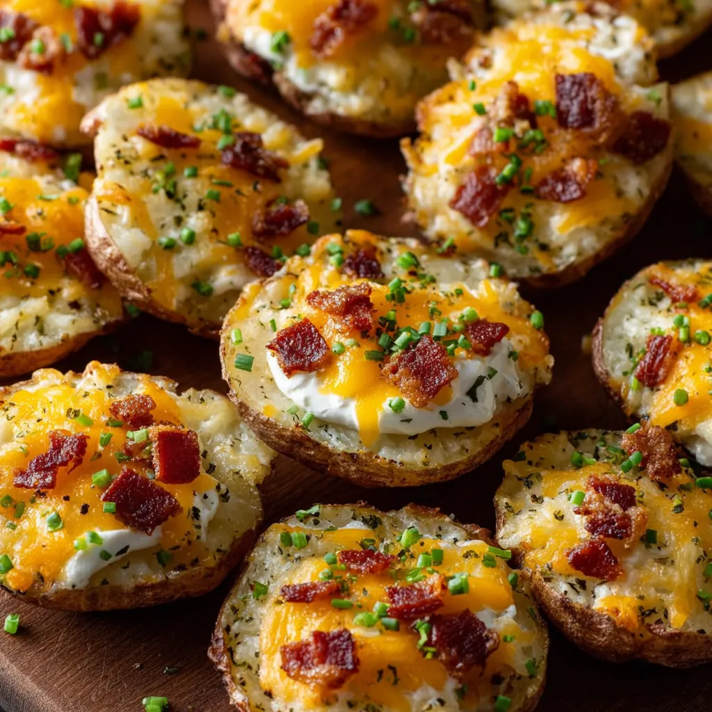 Cheesy Loaded Baked Potato Rounds Recipe