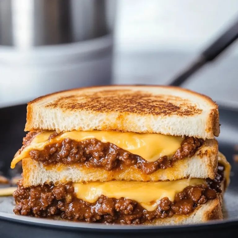 Cheesy Sloppy Joe Grilled Cheese: A Flavor Explosion!