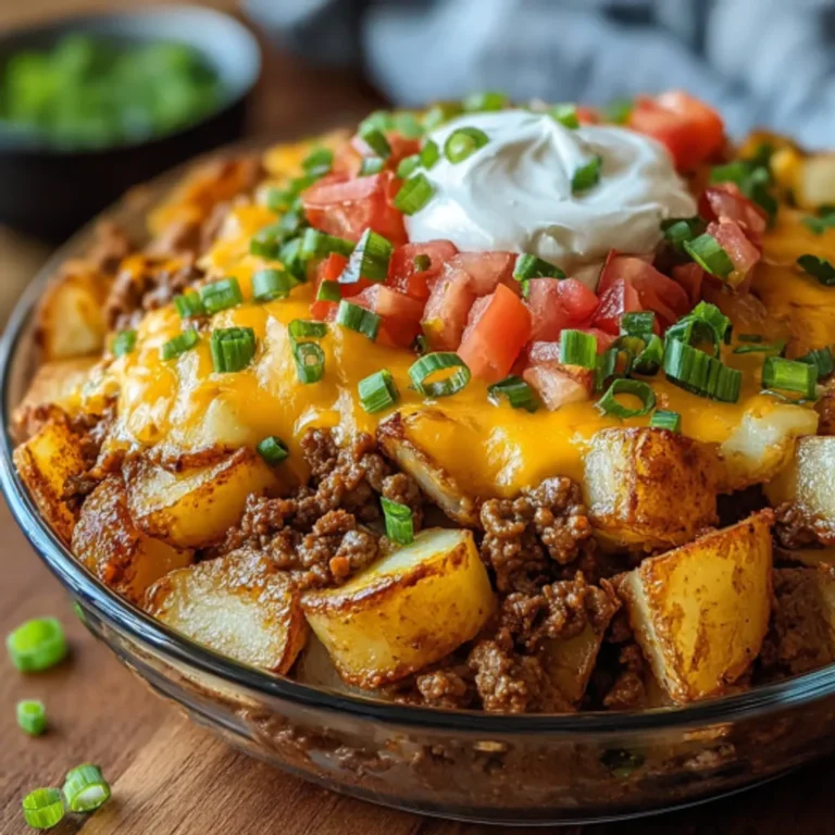 Cheesy Taco Potatoes Bake: Delicious and Easy Recipe