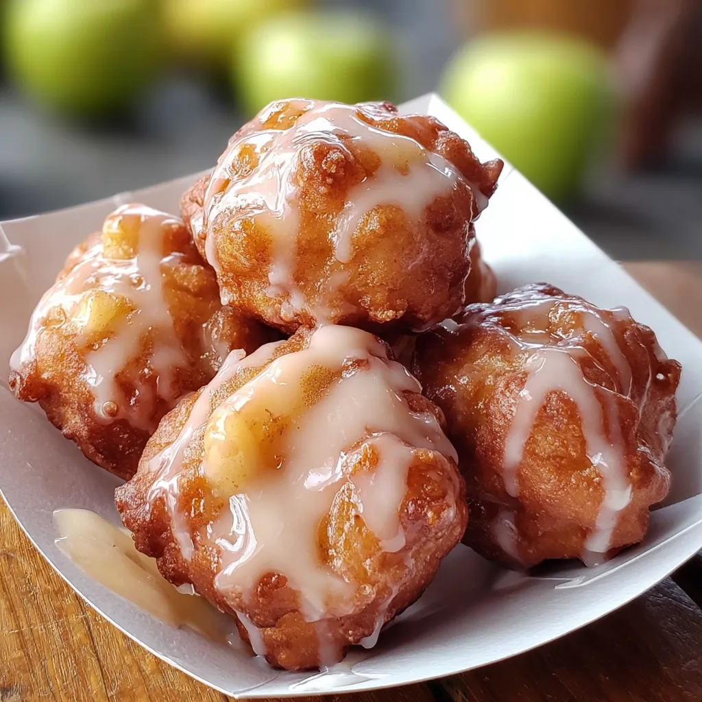 Cinnamon Glazed Apple Fritter Recipe