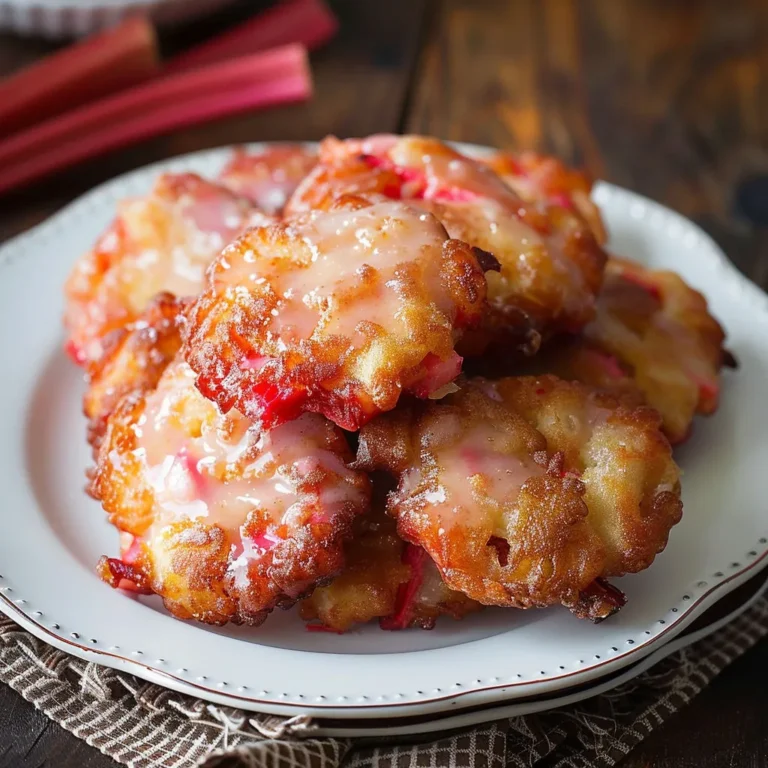 Cinnamon Rhubarb Fritters: Delicious Baked Recipe