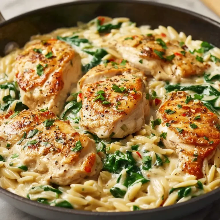 Creamy Boursin Orzo Chicken Recipe