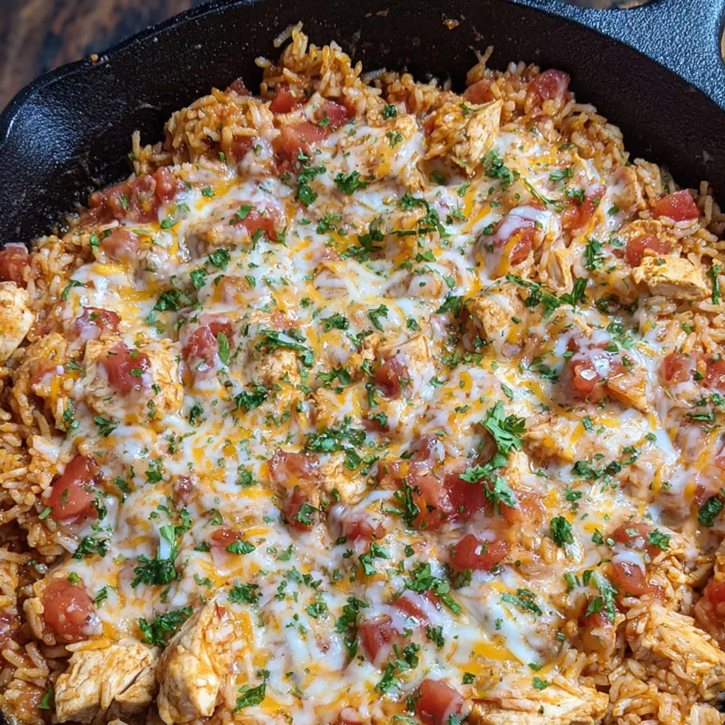 Creamy Cheesy Chicken Taco Rice Casserole