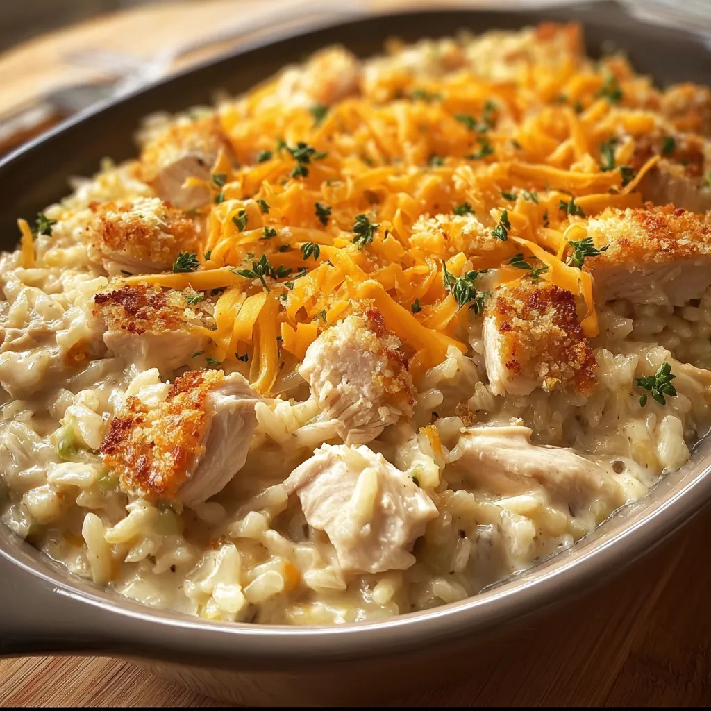 Creamy Chicken Rice Casserole: Easy One-Pot Dinner Recipe