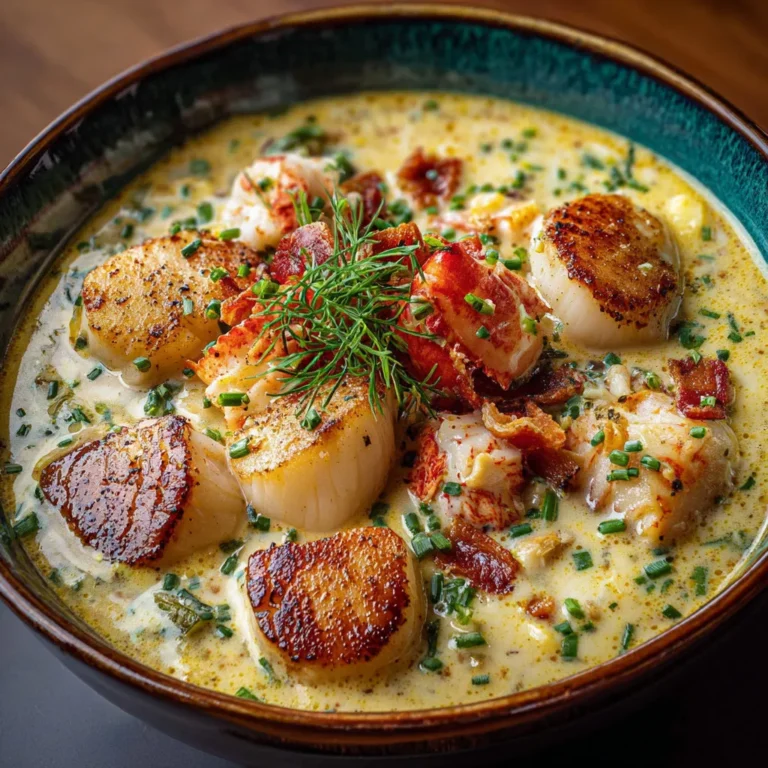 Creamy Lobster and Scallop Chowder Recipe