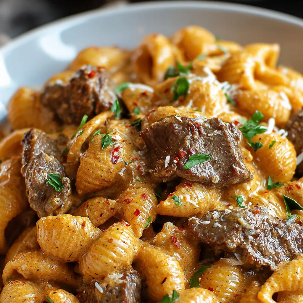 Creamy Paprika Steak Pasta Recipe