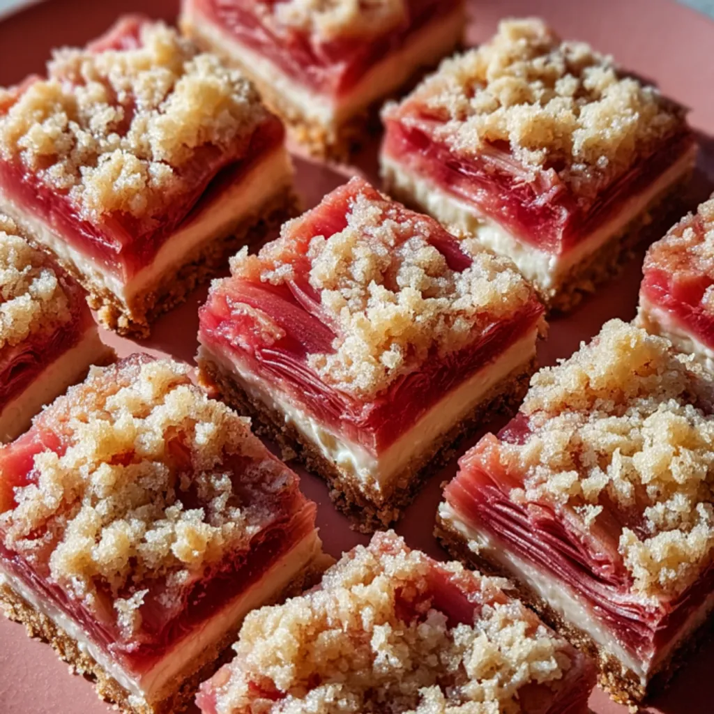 Creamy Rhubarb Bars for Delicious Dessert Delight