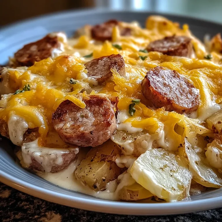 Creamy Sausage Potato Casserole