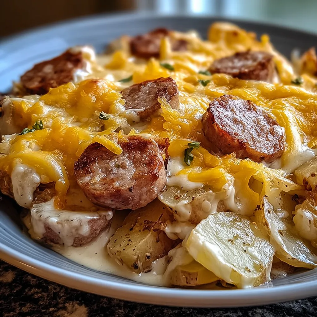 Creamy Sausage Potato Casserole