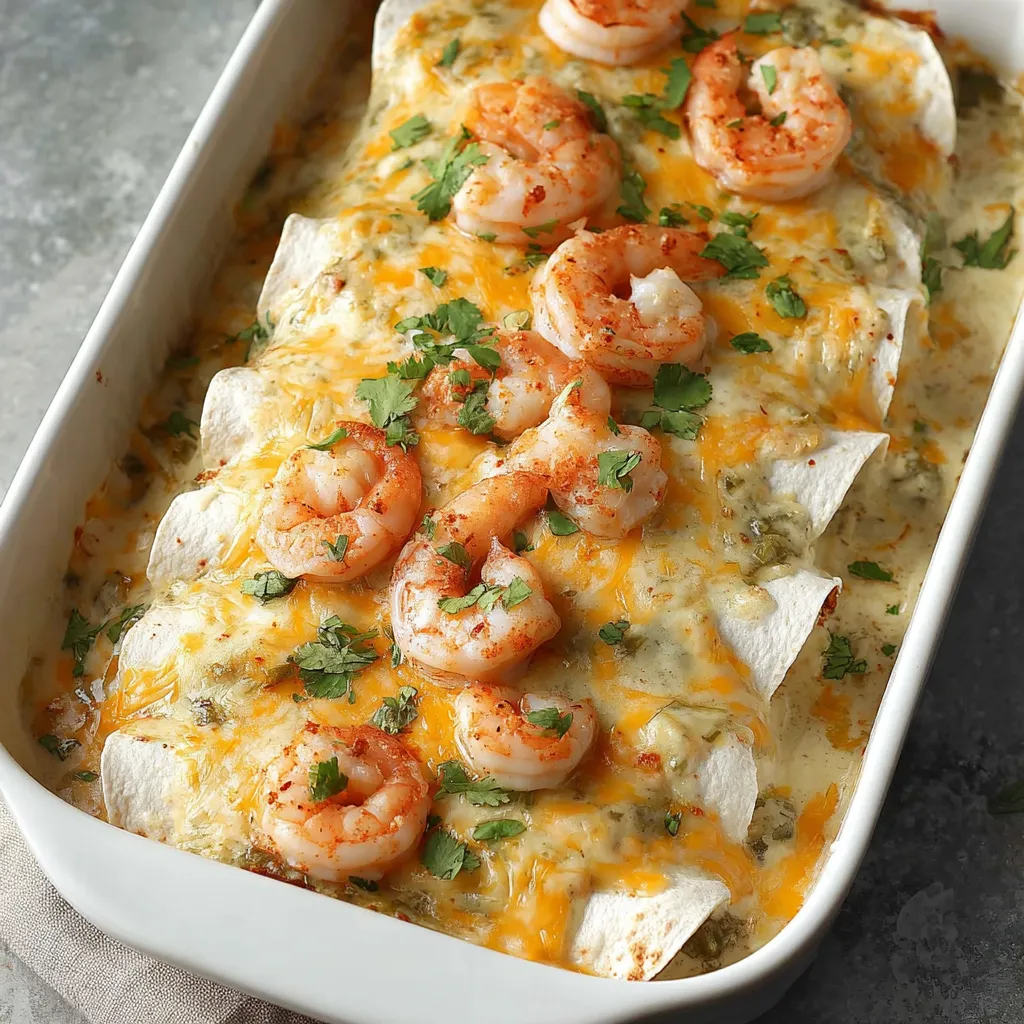 Creamy Shrimp Enchiladas: Delicious Recipe with Cream Sauce