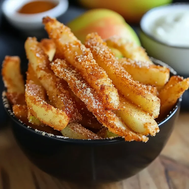 Crispy Air Fryer Apple Fries Recipe