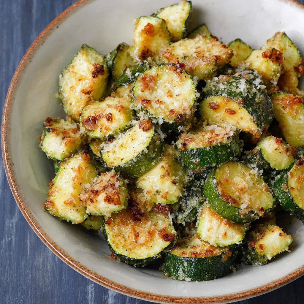 Crispy Air Fryer Zucchini Parmesan Recipe
