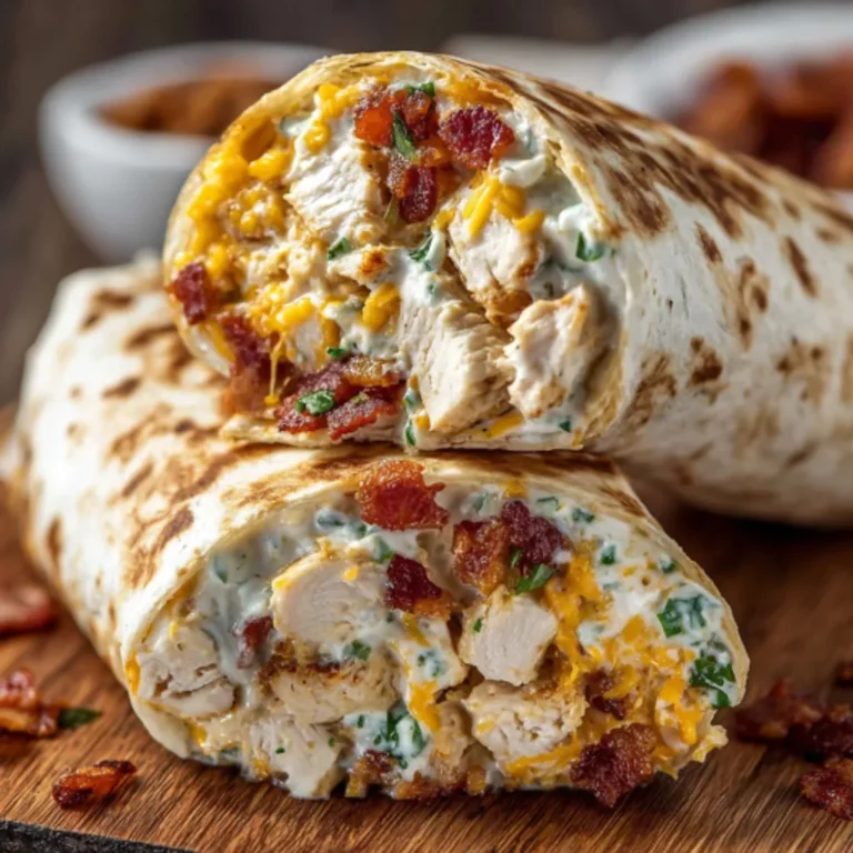 Crispy Bacon Chicken Ranch Wrap Recipe