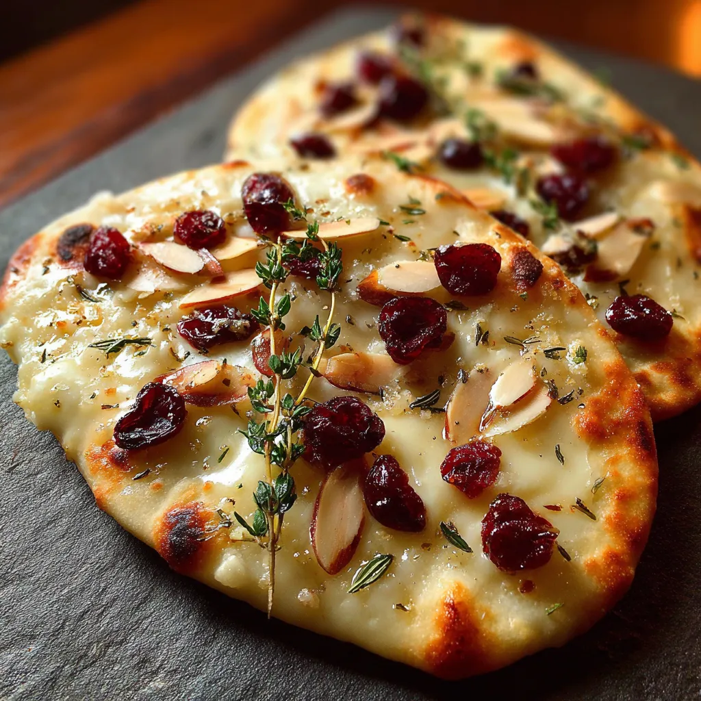 Crispy Brie and Cranberry Flatbread Recipe