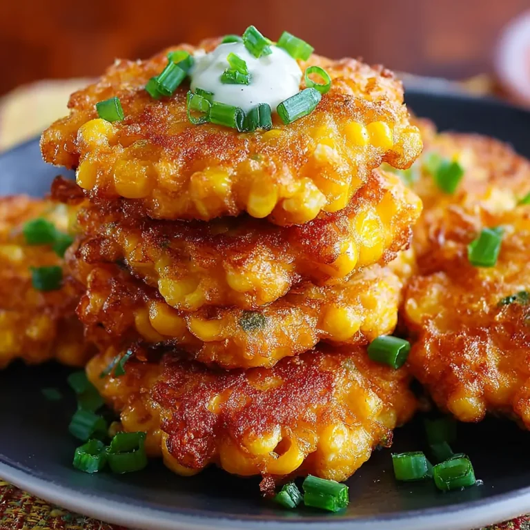 Crispy Cheesy Corn Fritters Recipe