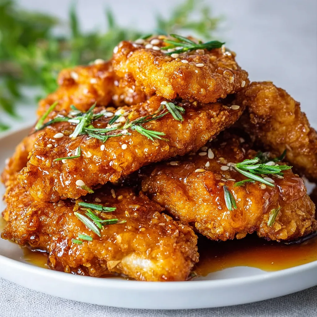 Crispy Honey Garlic Chicken Recipe