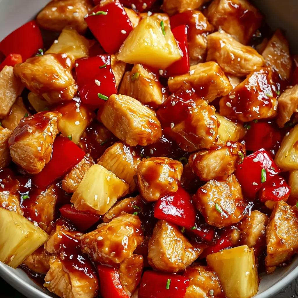 Crispy Pineapple Chicken Recipe for Air Fryer