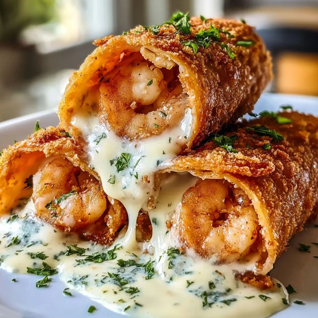 Crispy Shrimp Alfredo Burrito Recipe