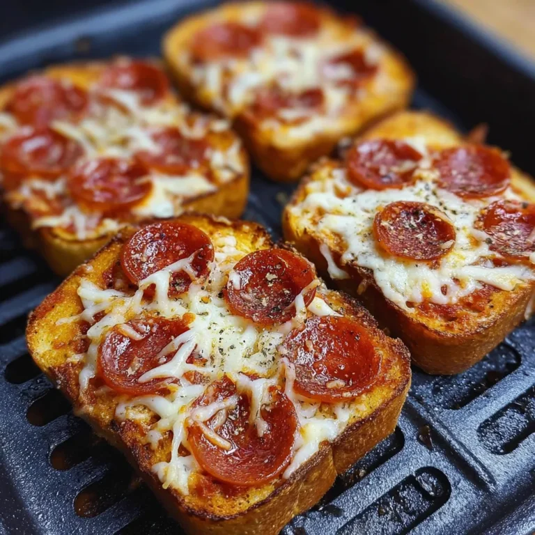 Crispy Texas Toast Pizza in Air Fryer