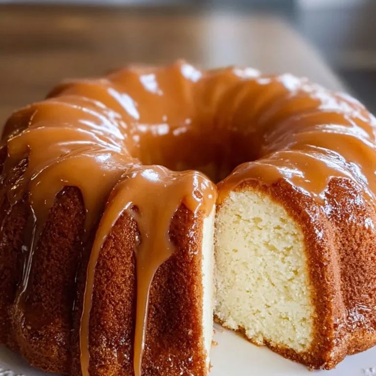 Decadent Caramel Cream Cheese Pound Cake