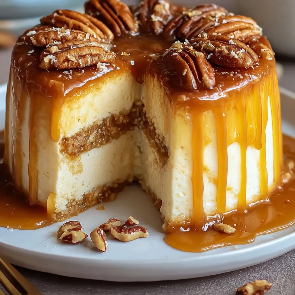 Decadent Caramel Pecan Crème Brûlée Cake