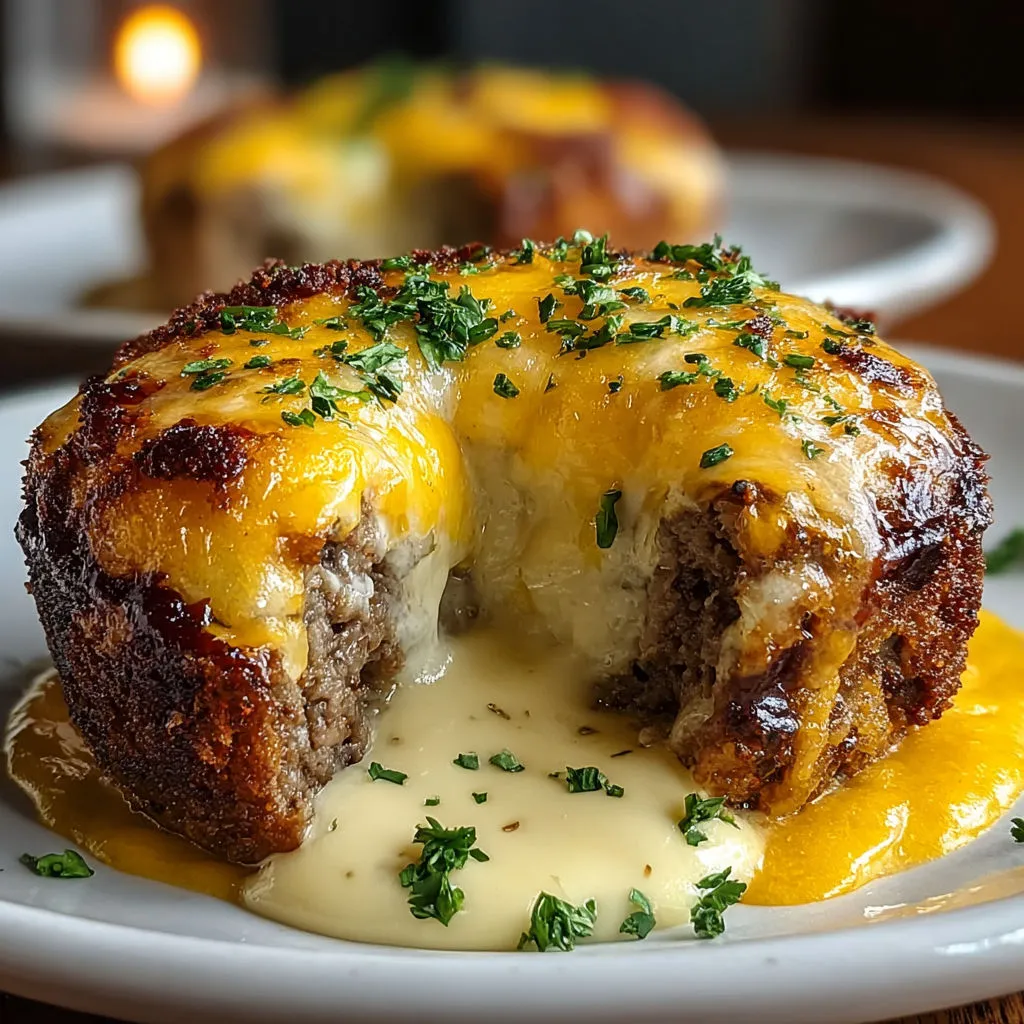Decadent Cheeseburger Lava Cakes Recipe
