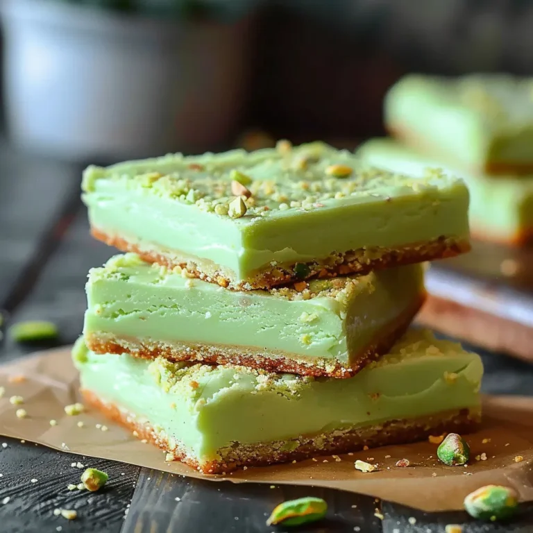 Decadent Pistachio Pudding Sugar Cookie Bars
