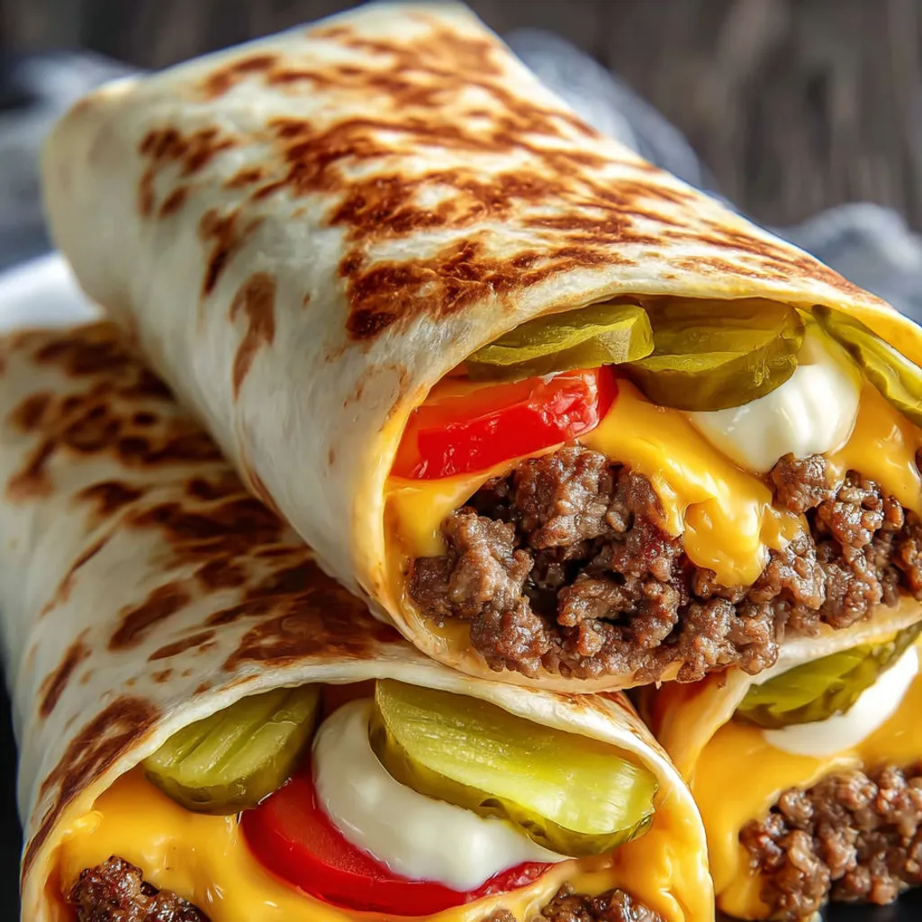Delicious Air Fryer Cheeseburger Wraps - Easy Recipe!