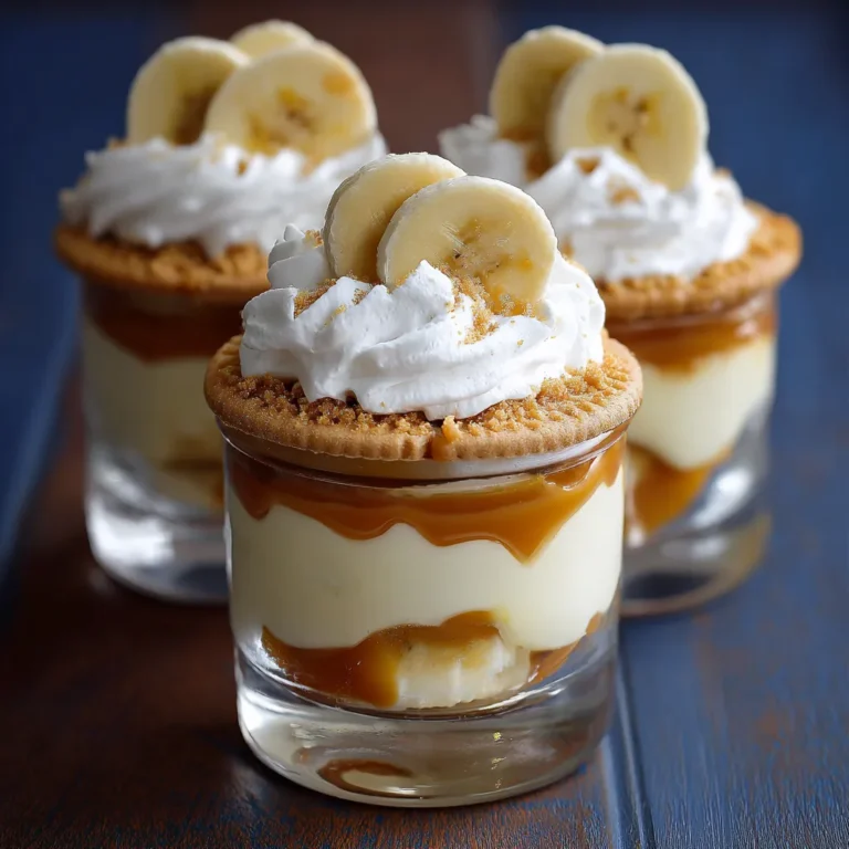 Delicious Caramel Banana Pudding Cups