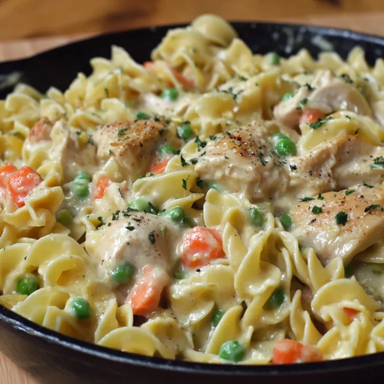 Delicious Creamy Chicken Pot Pie Pasta Recipe